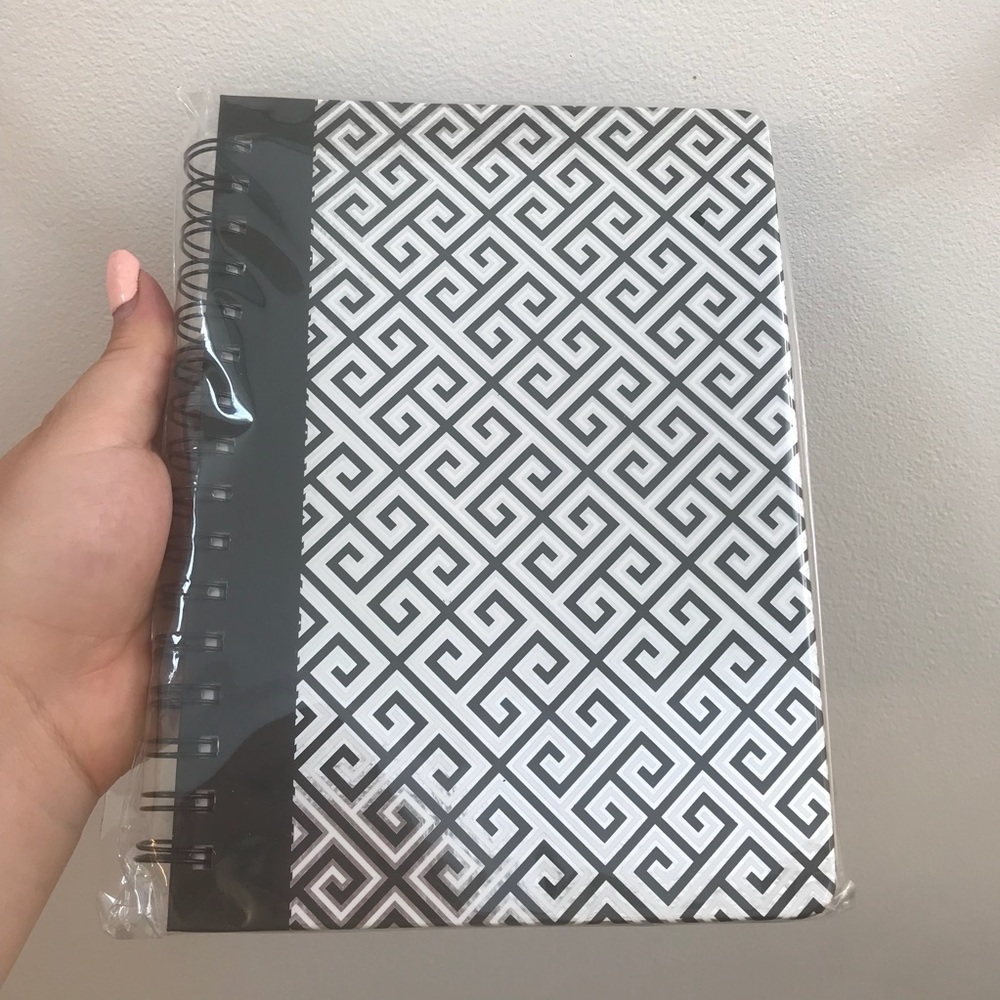 New Silver Foil / Black / White Journal